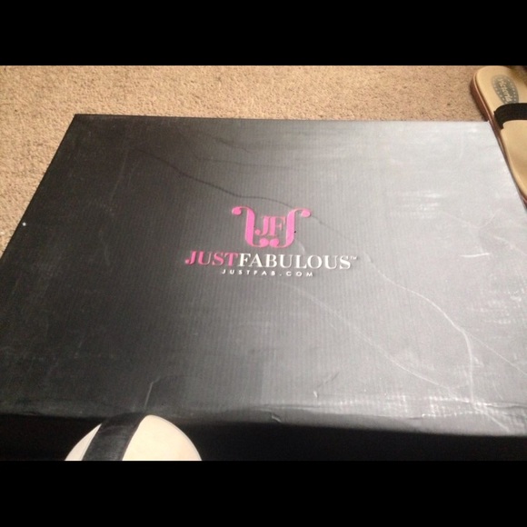 white/black pleather peep toe ankle strap heels - Picture 2 of 2